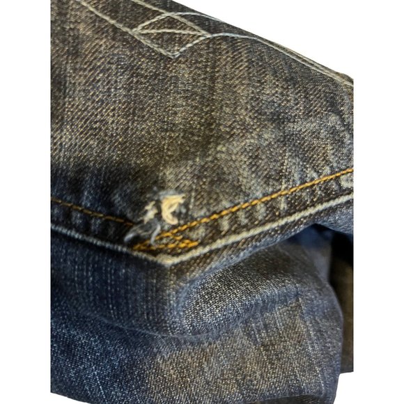Replay Blue Jeans Mens 33 Regular Fit Straight Leg Mid Rise M9030.343701 - Picture 14 of 15
